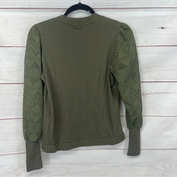 Anthropologie Tiny Helen Eyelet Sleeve Top - Picture 6 of 6